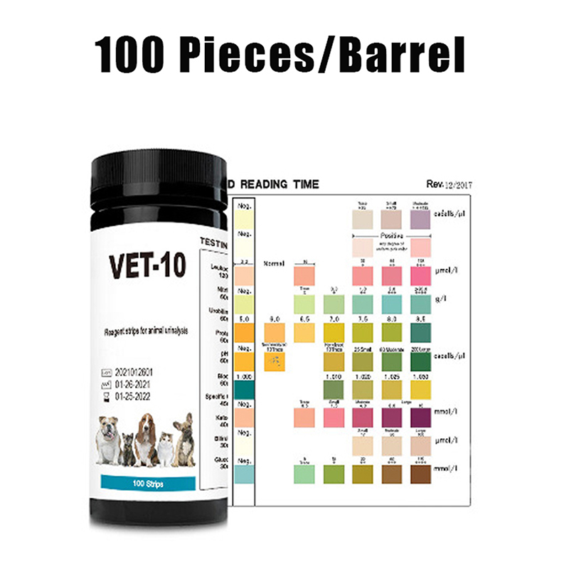 Urinalysis Reagent Strip - 100 SZTUK 10-параметриowych pasków testowych do